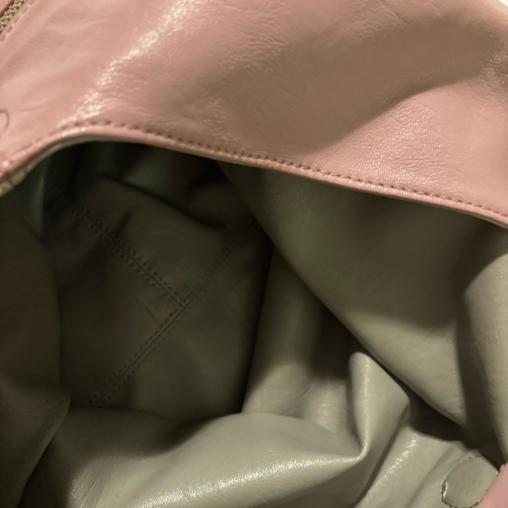 Chic Mauve faux Leather Hobo Bag - Picture 3 of 7